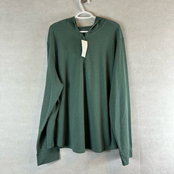 All in Motion men’s hooded sweatshirt light weigh size XXL teal green NWT - Picture 1 of 11